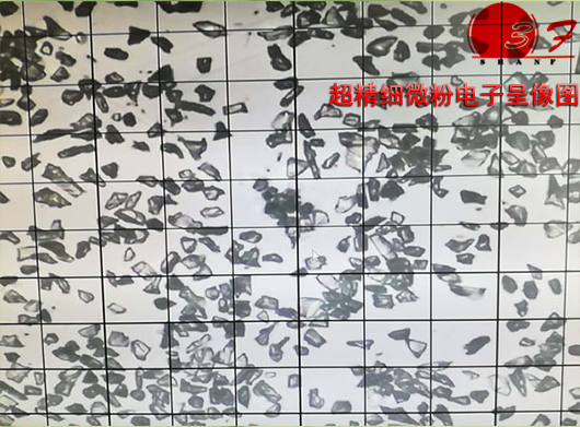 超精细绿碳化硅微粉颗粒图